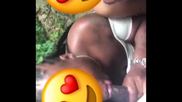 2 Best Friend Thots Sucking Dick In The Woods