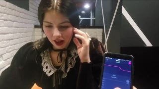 Making Girlfriend Cum In Public Restaurant
