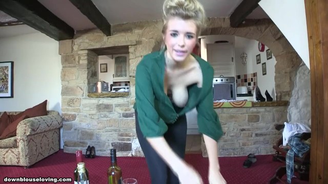 Shame On Jodie Piper! Her Boobs Are Falling Out Of Her Shirt! Downblouse 2