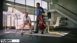 Tushy Spoiled Teen Is Punished And Gaped By Music Teacher