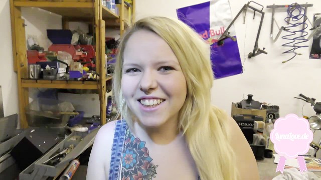 Kfz Praktikantin Gefickt Creampie German Teen Deepthroat Luna Love Cumshot