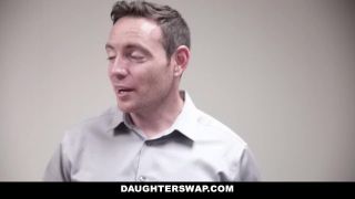 Daughterswap - Videogame Stepdaughters Fuck Each Others Dads