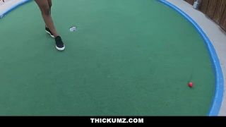 Thickumz - Slimthick Ebony Gets Dirty While At Minigolf