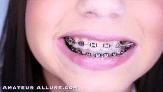 Tiny Teen Daughter Sister Schoolgirl W/ Braces Sucks Cock And Gets Fucked