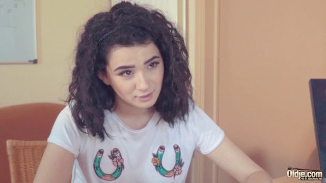 Green Gf Screws Old Dude Rides His Outstanding Prick And Sucks It Deepthroats Touching With Tongue Prick