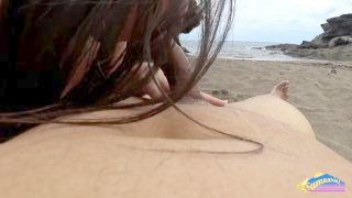 Horny Dark - Haired Love To Make Love Outdoor