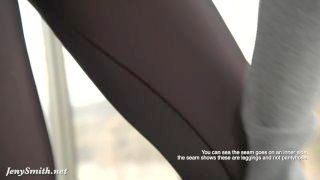 Jeny Smith Transparent Leggings Showing Off