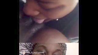 Ebony Sapphic Couples Touching With Tongue Wet Clit Ig Live