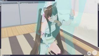 [cm3d2] Nekopara Hentai - Catgirl Chocola Gets Banged Crude