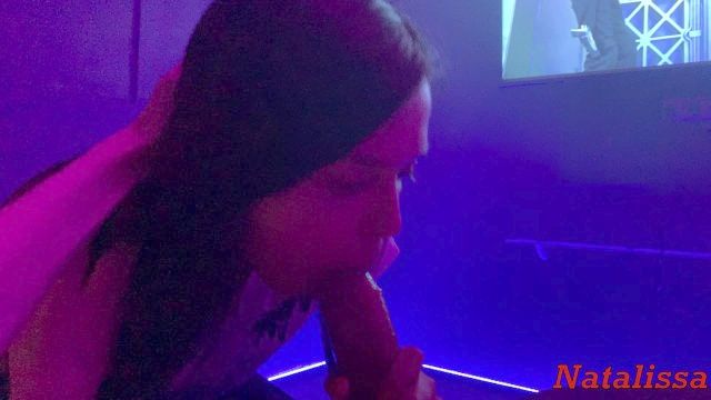 Risky Public Point Of View Penis Suck In Ps Club Vip Room - Natalissa